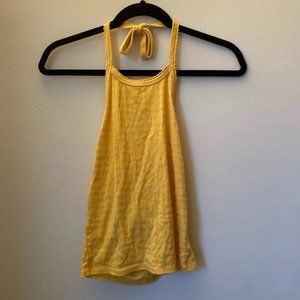 Yellow American Eagle Halter Top